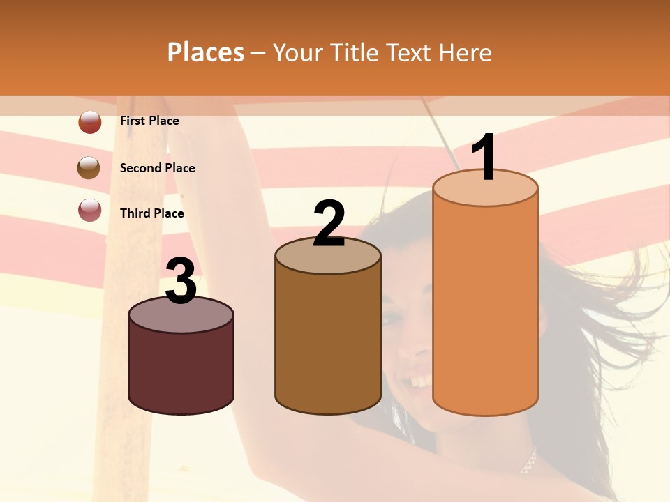 Girl Sun Woman PowerPoint Template