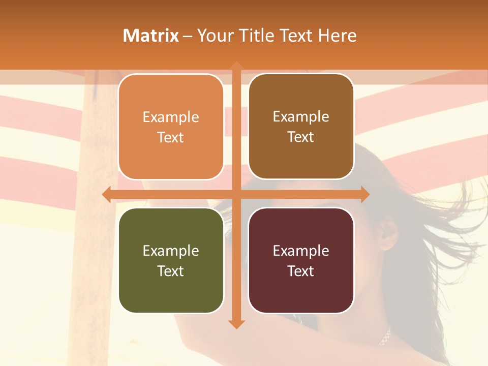 Girl Sun Woman PowerPoint Template