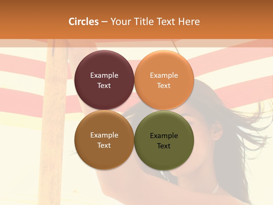 Girl Sun Woman PowerPoint Template