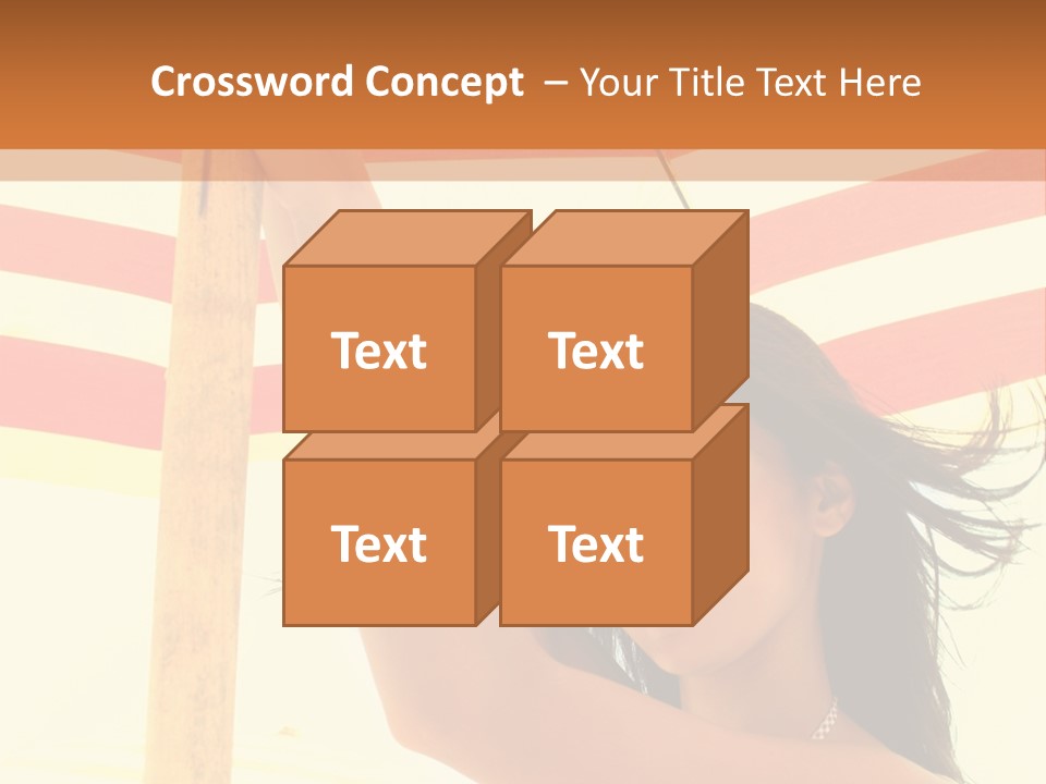 Girl Sun Woman PowerPoint Template