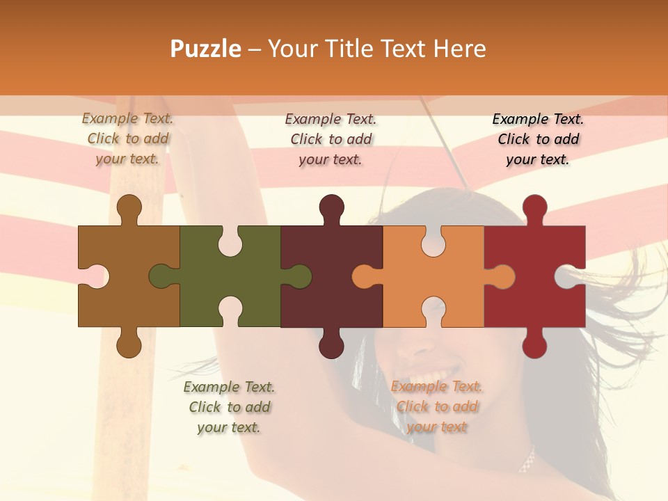 Girl Sun Woman PowerPoint Template