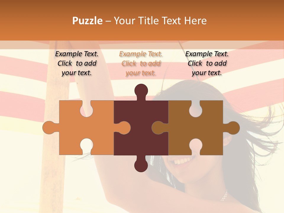 Girl Sun Woman PowerPoint Template