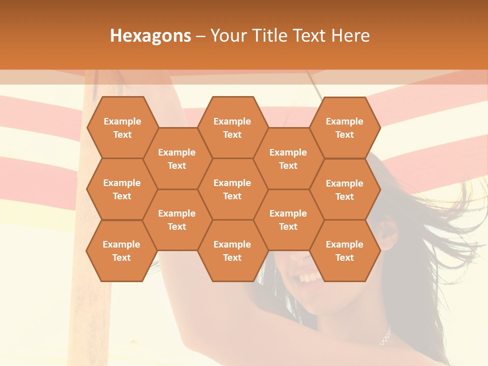 Girl Sun Woman PowerPoint Template