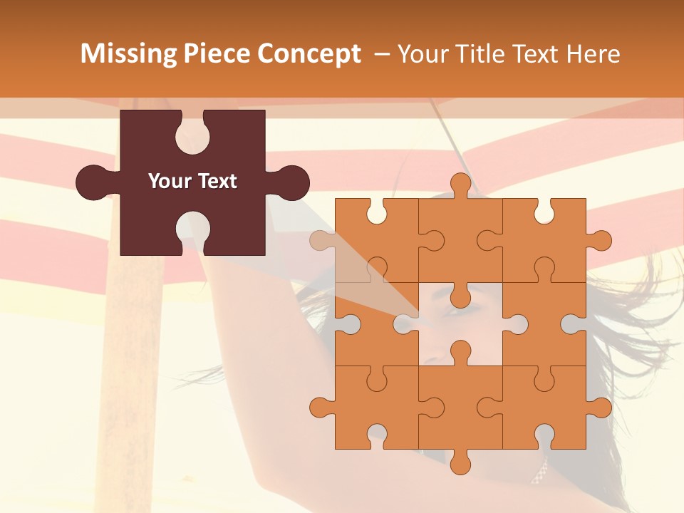 Girl Sun Woman PowerPoint Template