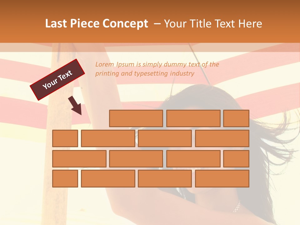 Girl Sun Woman PowerPoint Template