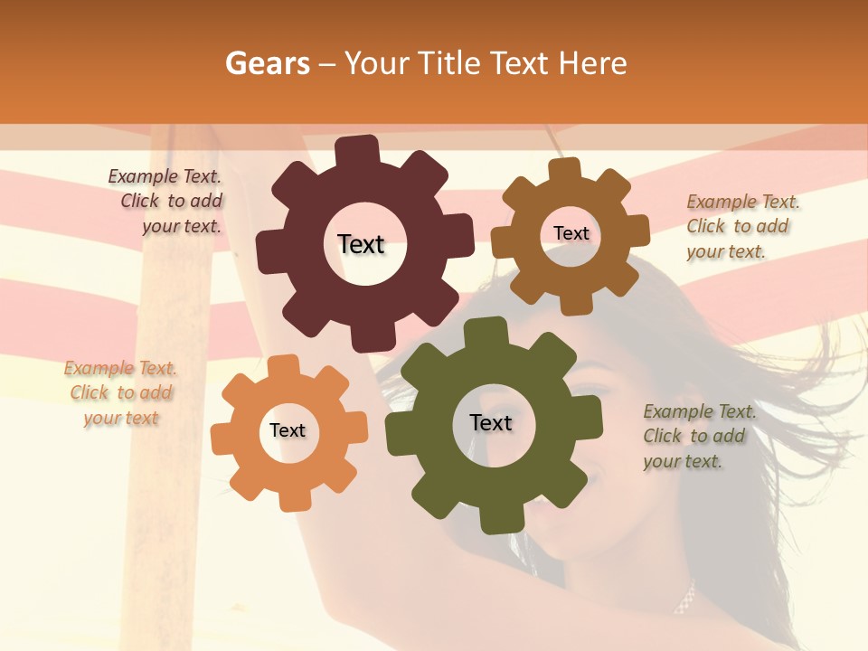 Girl Sun Woman PowerPoint Template