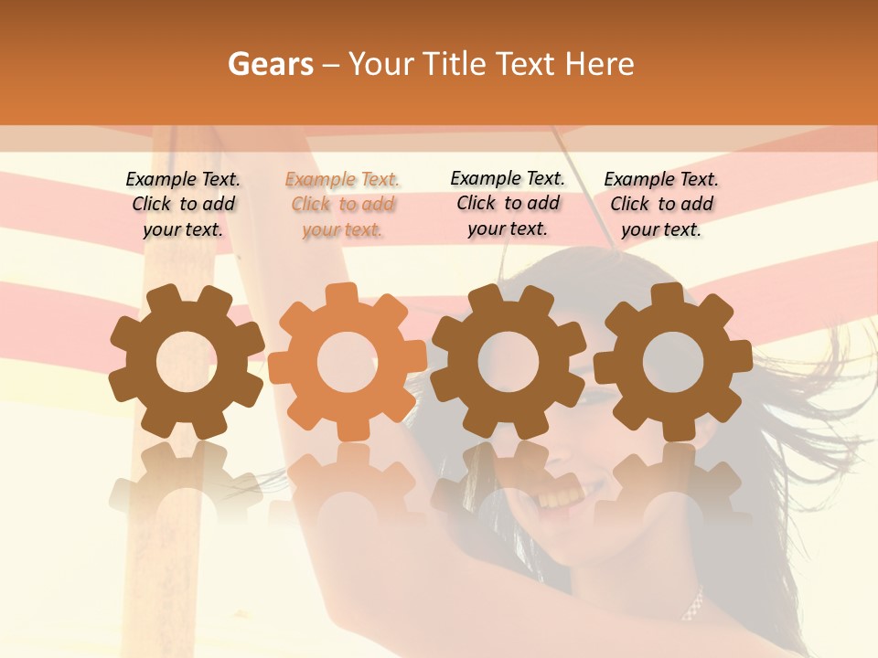 Girl Sun Woman PowerPoint Template