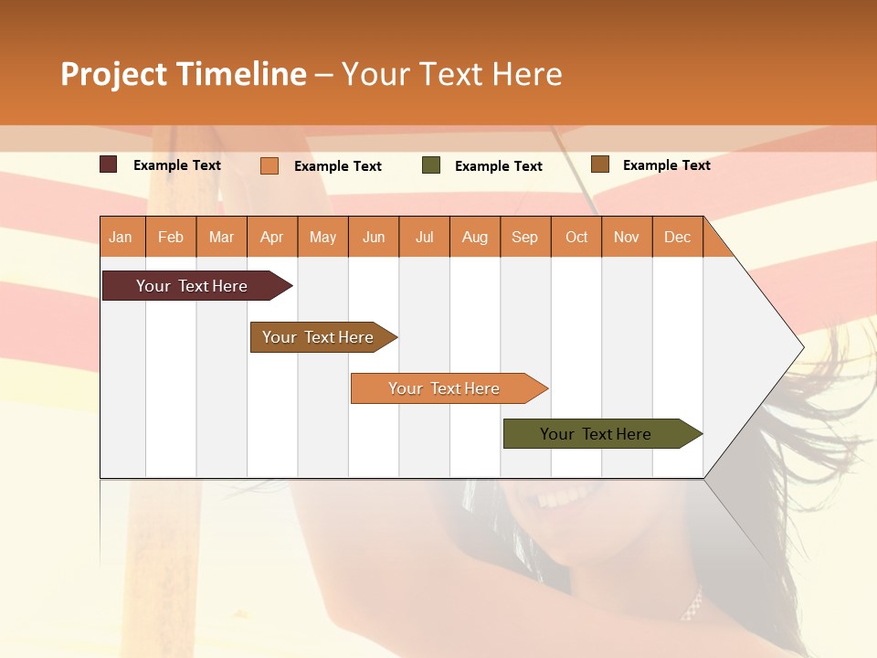 Girl Sun Woman PowerPoint Template