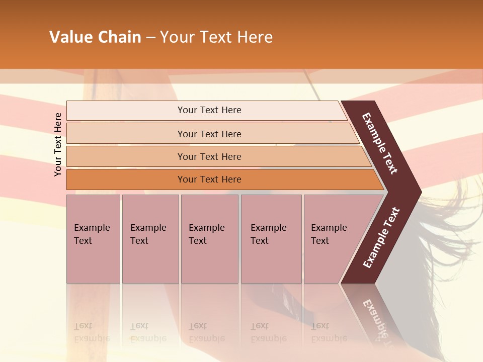 Girl Sun Woman PowerPoint Template