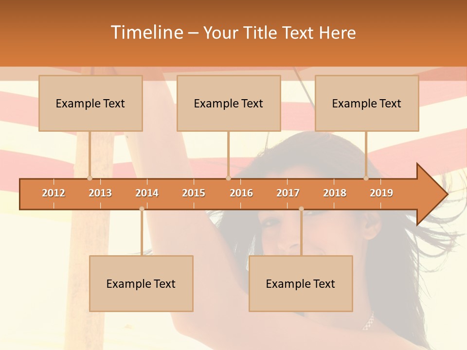 Girl Sun Woman PowerPoint Template