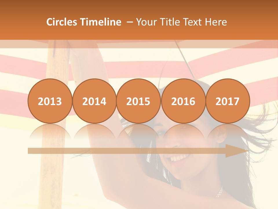 Girl Sun Woman PowerPoint Template