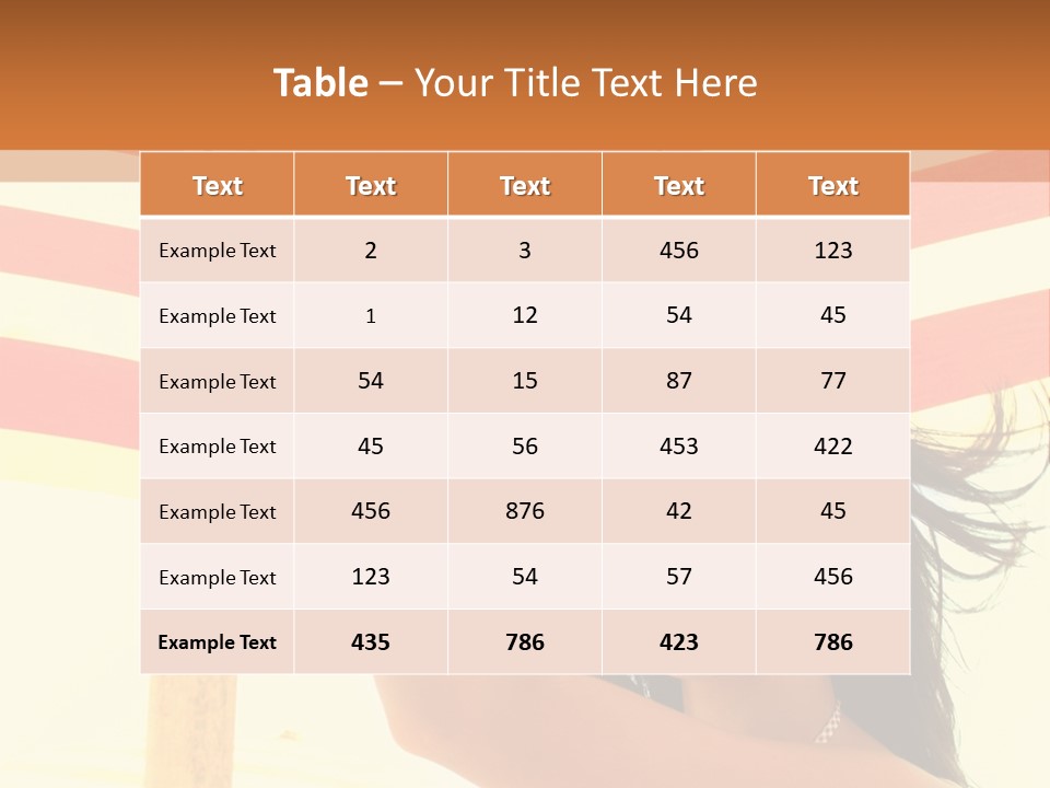 Girl Sun Woman PowerPoint Template