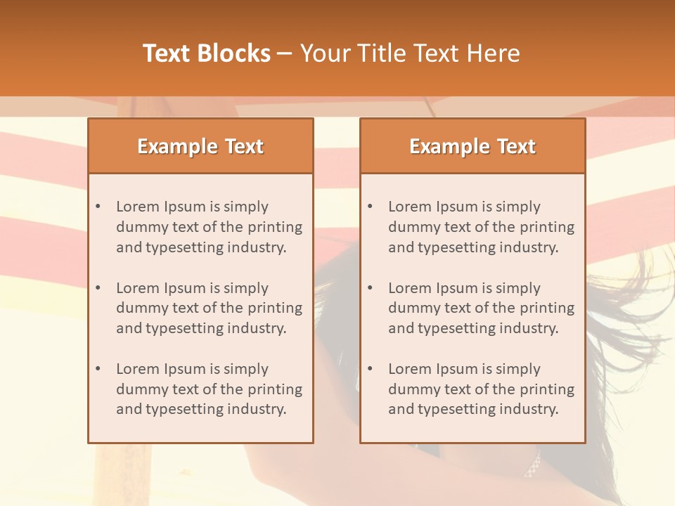 Girl Sun Woman PowerPoint Template