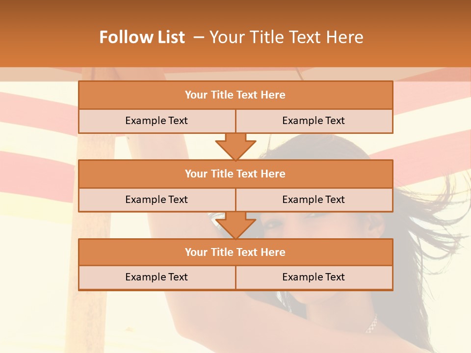 Girl Sun Woman PowerPoint Template