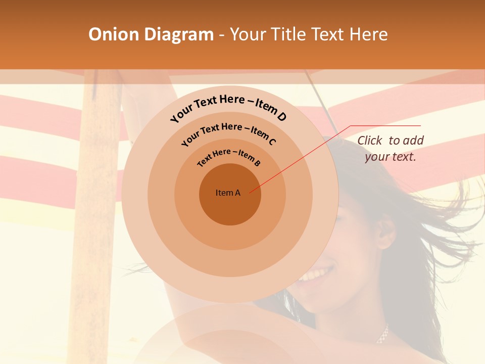 Girl Sun Woman PowerPoint Template