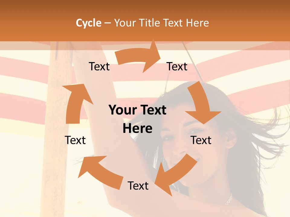 Girl Sun Woman PowerPoint Template