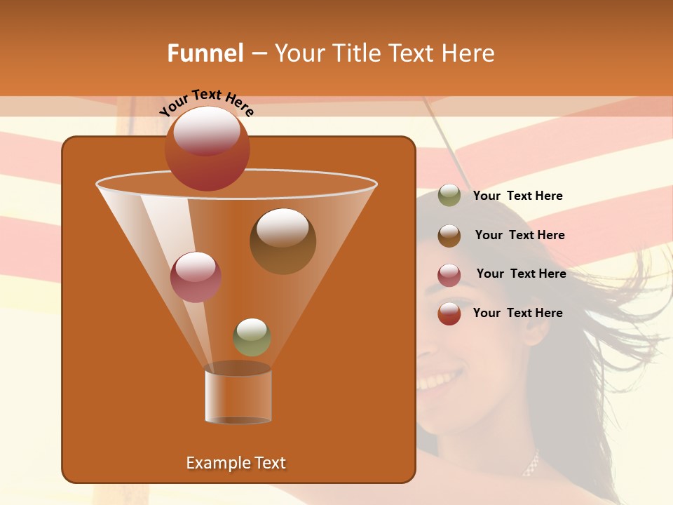 Girl Sun Woman PowerPoint Template