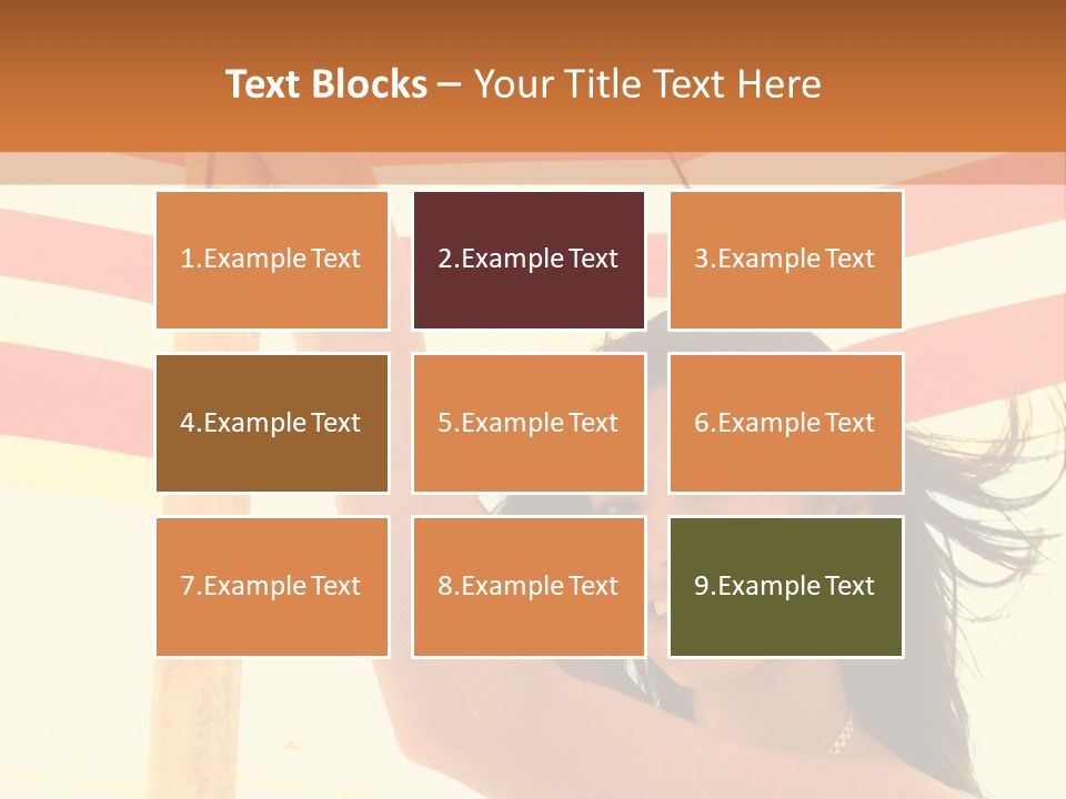 Girl Sun Woman PowerPoint Template