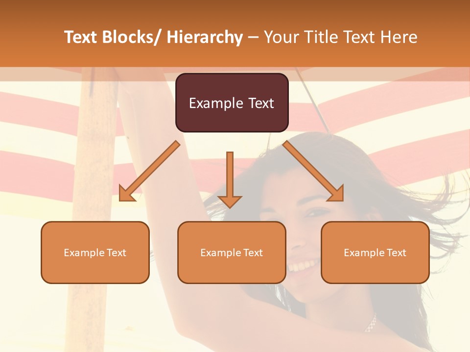 Girl Sun Woman PowerPoint Template