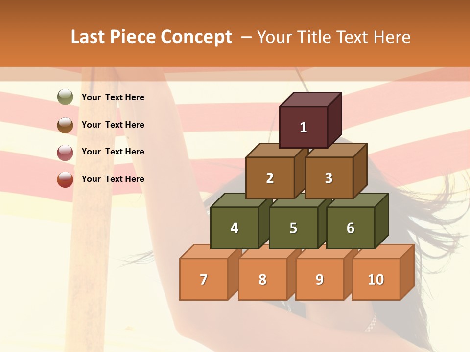 Girl Sun Woman PowerPoint Template