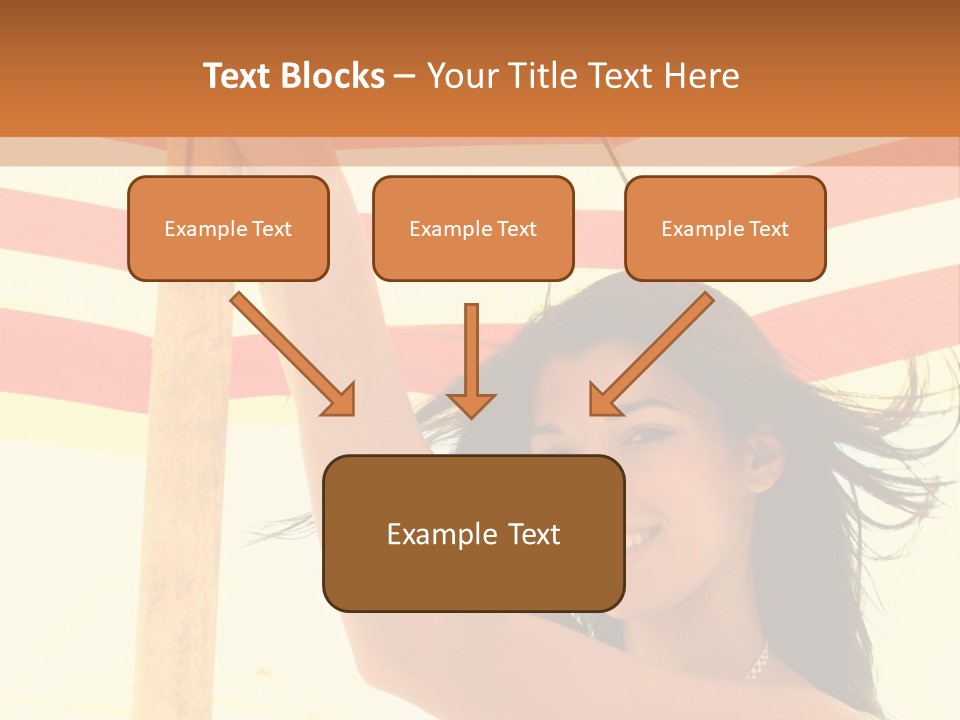 Girl Sun Woman PowerPoint Template