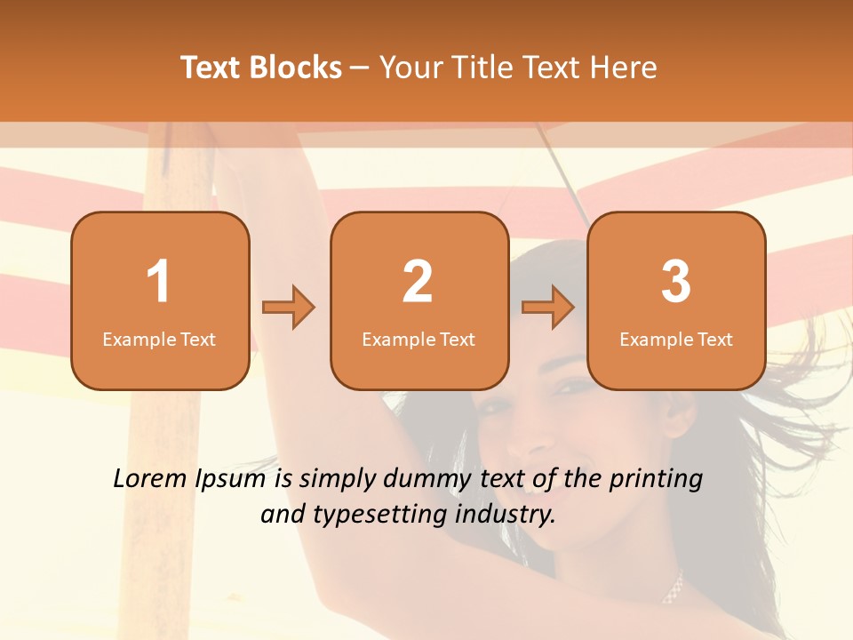 Girl Sun Woman PowerPoint Template