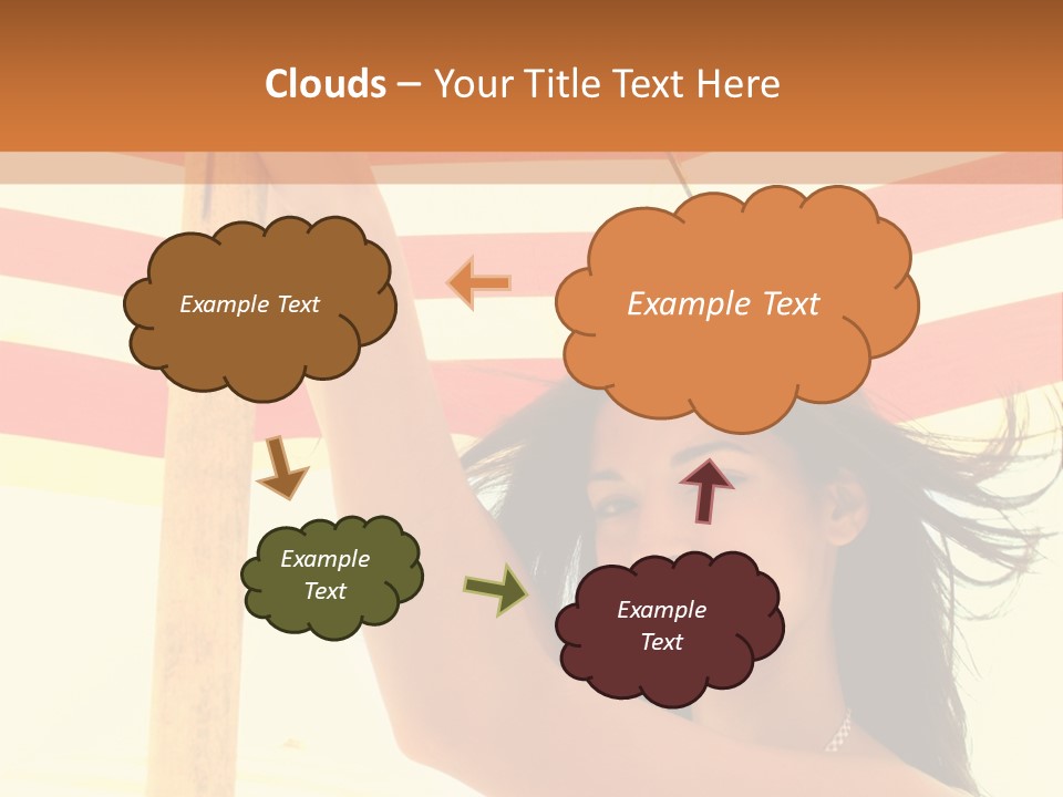 Girl Sun Woman PowerPoint Template