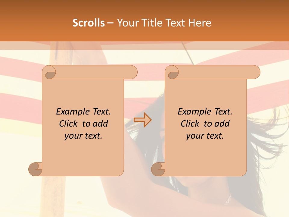 Girl Sun Woman PowerPoint Template