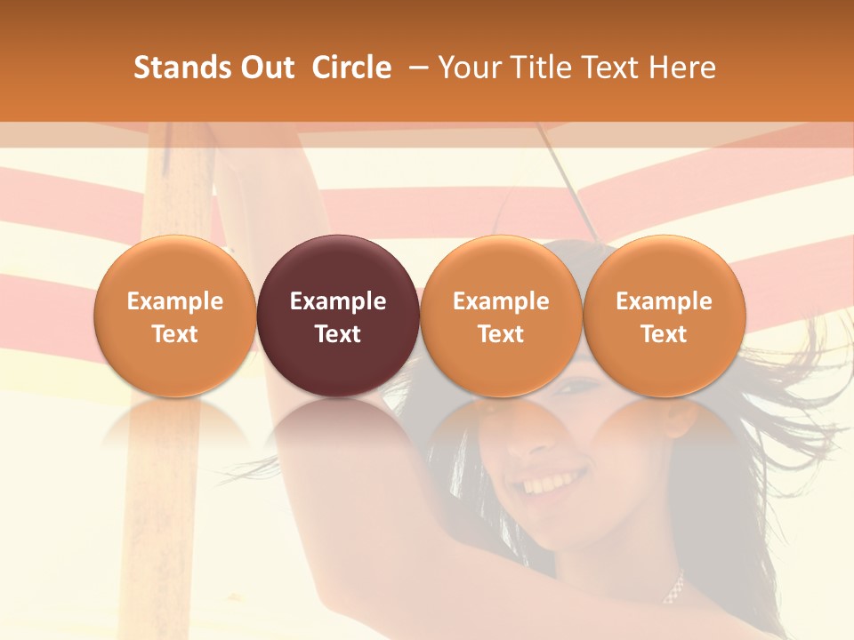 Girl Sun Woman PowerPoint Template