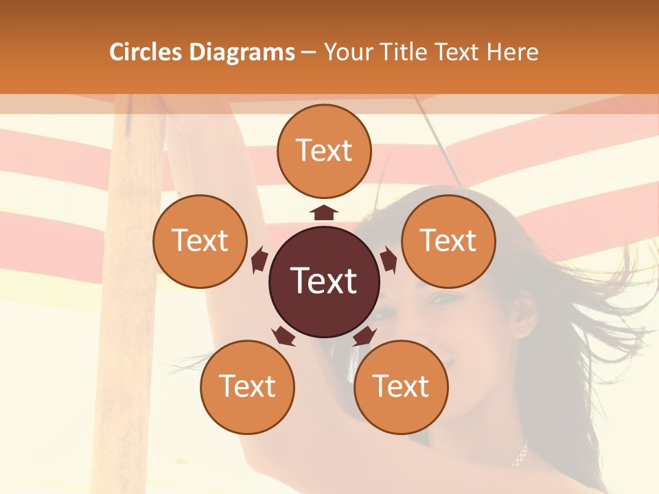 Girl Sun Woman PowerPoint Template