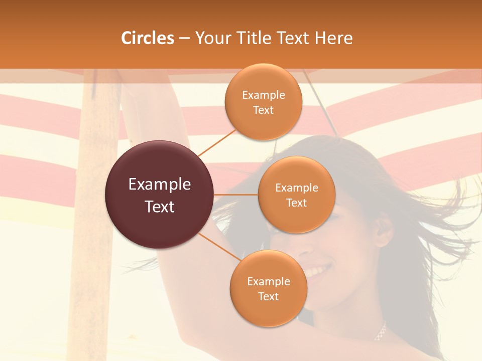 Girl Sun Woman PowerPoint Template