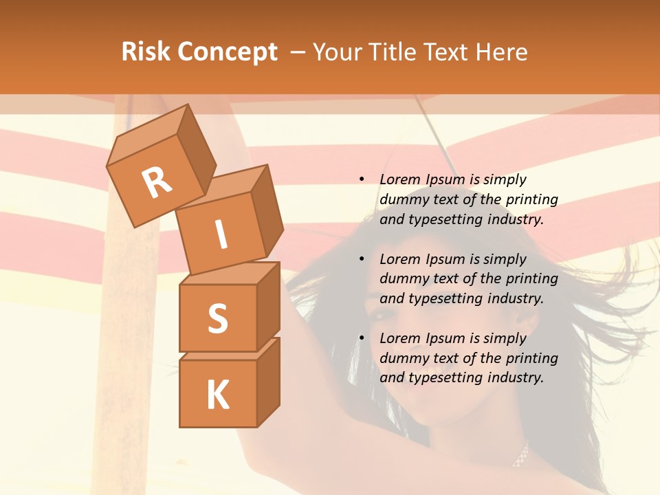 Girl Sun Woman PowerPoint Template