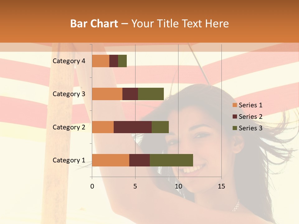 Girl Sun Woman PowerPoint Template