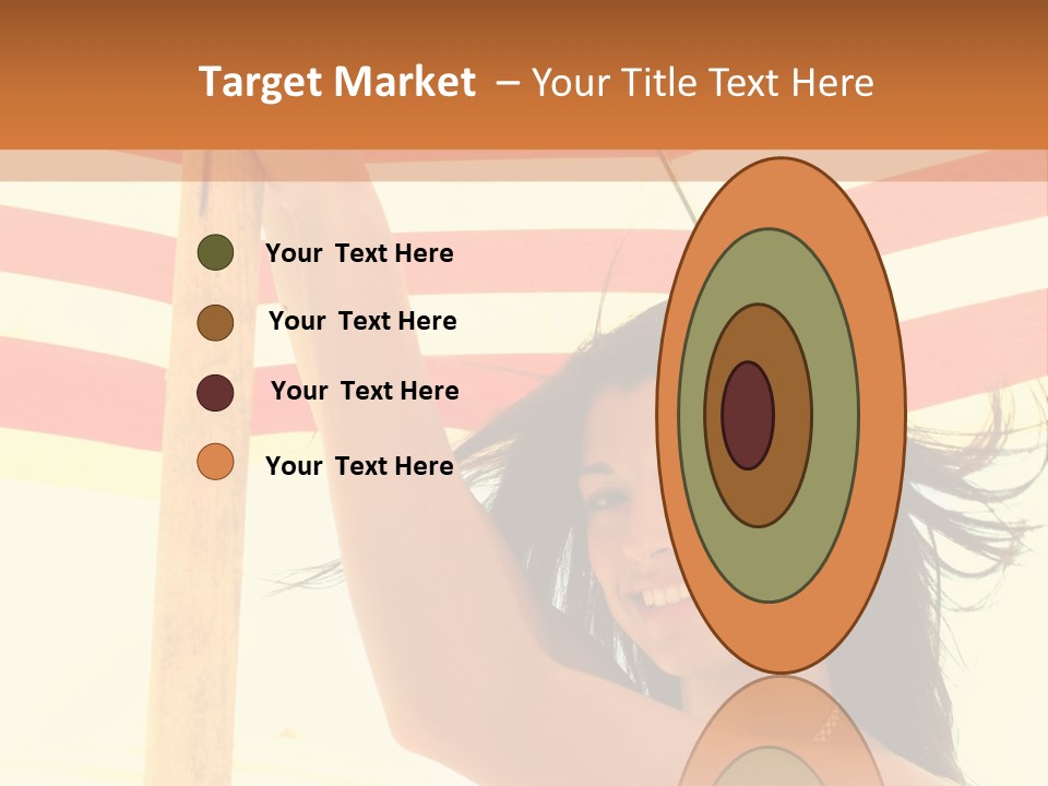 Girl Sun Woman PowerPoint Template