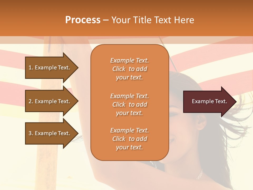 Girl Sun Woman PowerPoint Template