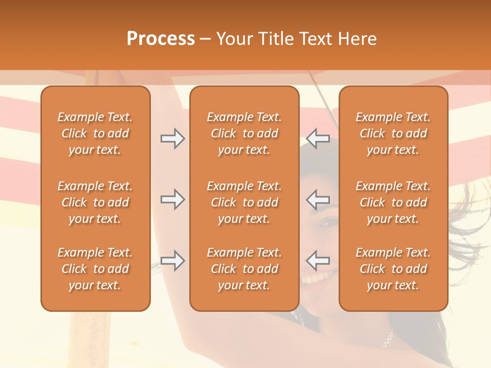 Girl Sun Woman PowerPoint Template