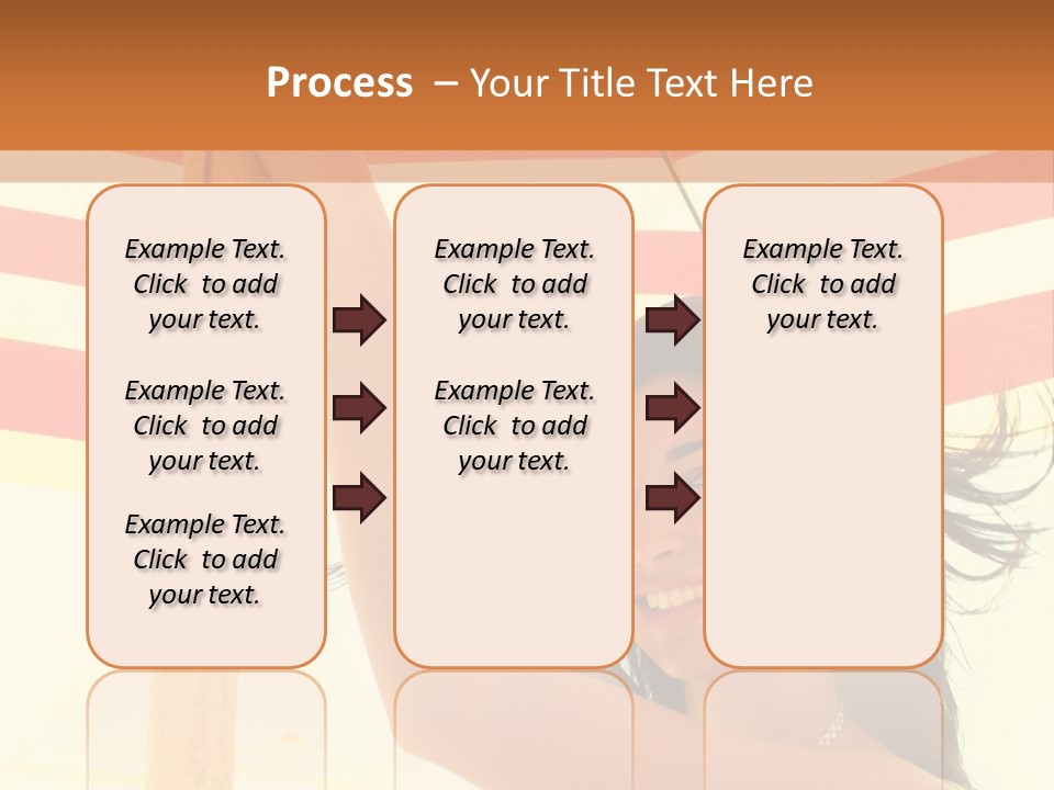 Girl Sun Woman PowerPoint Template