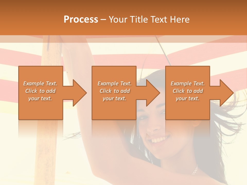 Girl Sun Woman PowerPoint Template