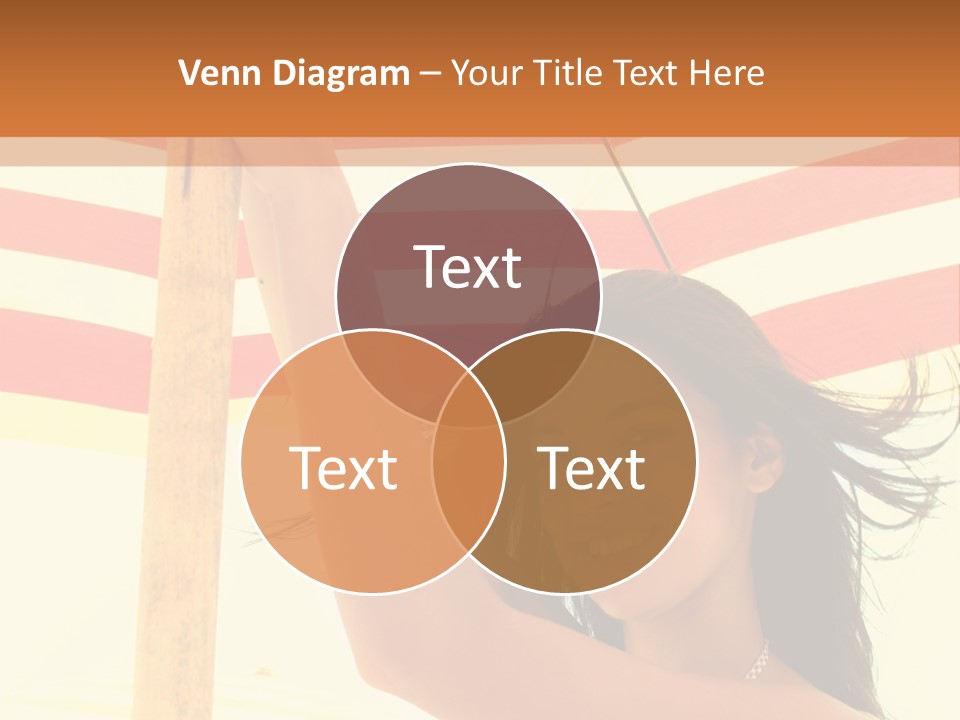 Girl Sun Woman PowerPoint Template