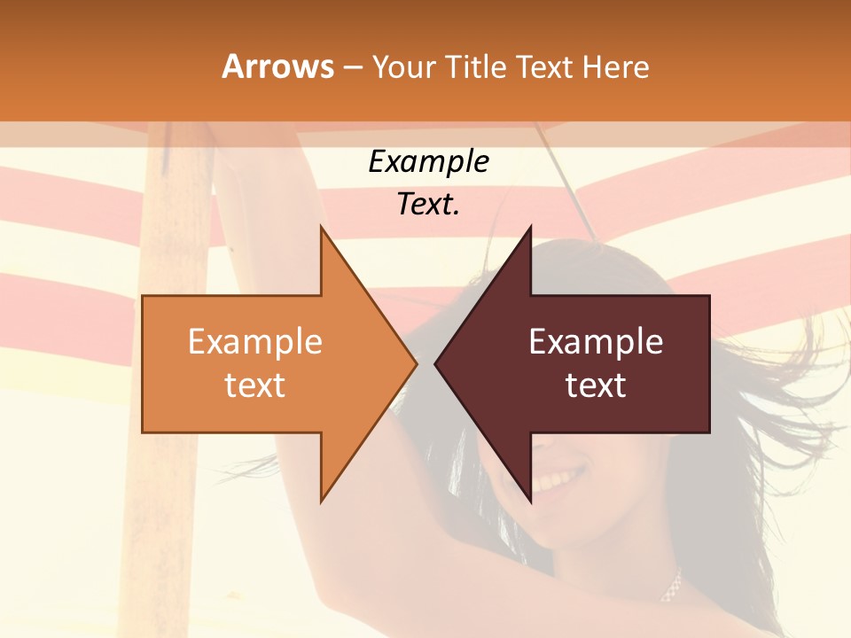 Girl Sun Woman PowerPoint Template