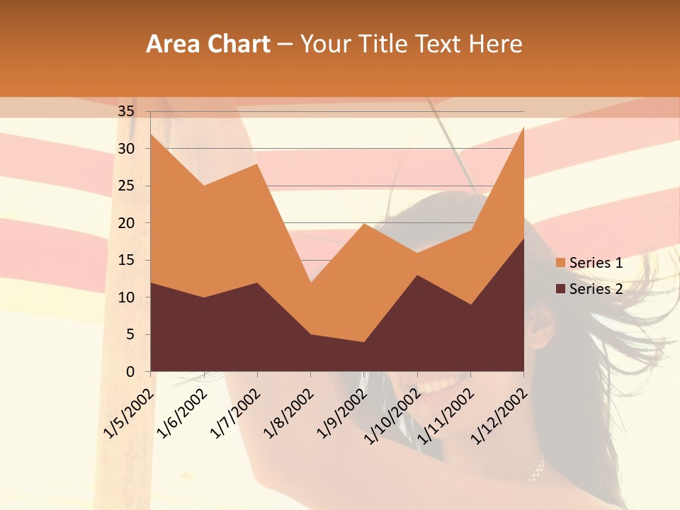 Girl Sun Woman PowerPoint Template