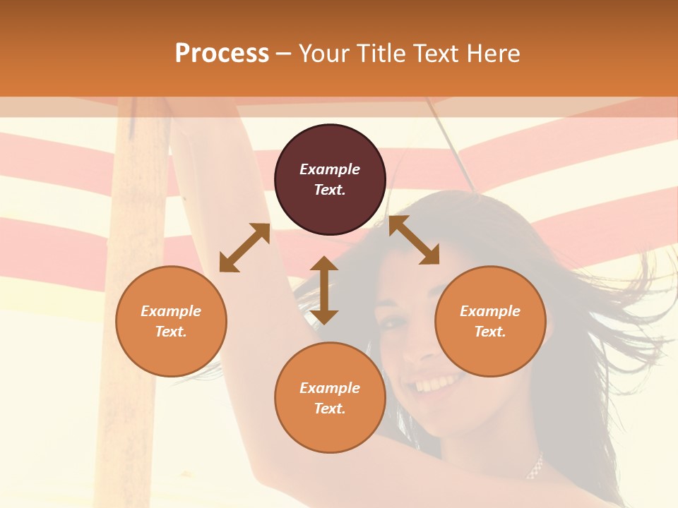 Girl Sun Woman PowerPoint Template