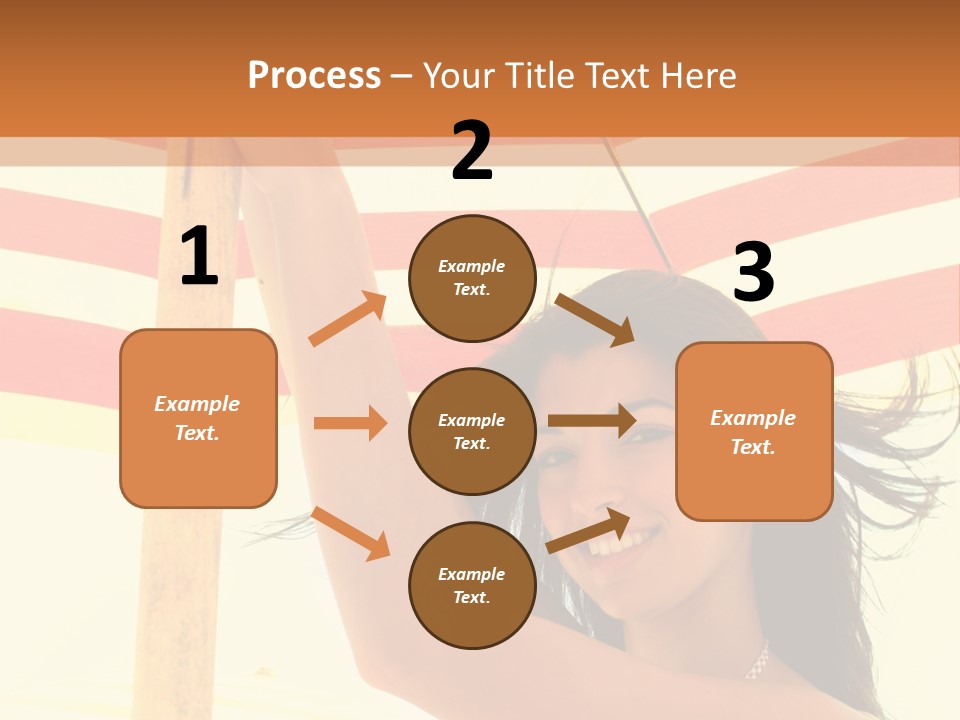 Girl Sun Woman PowerPoint Template