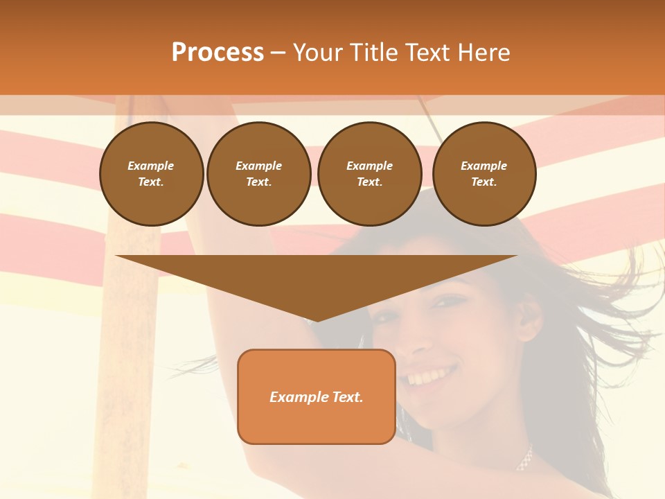 Girl Sun Woman PowerPoint Template