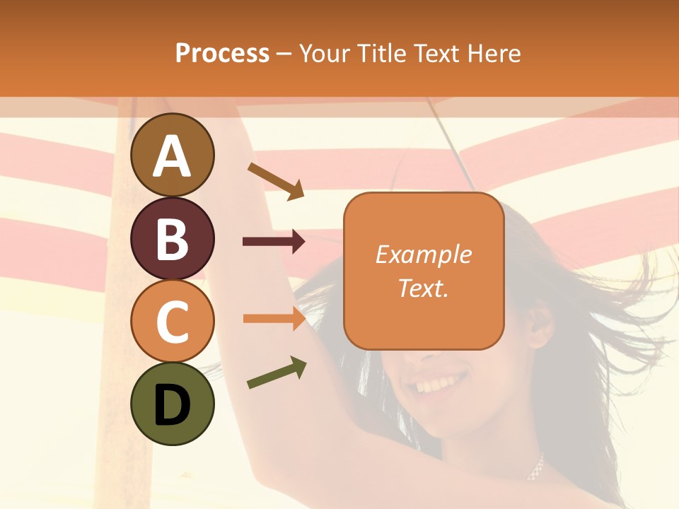 Girl Sun Woman PowerPoint Template