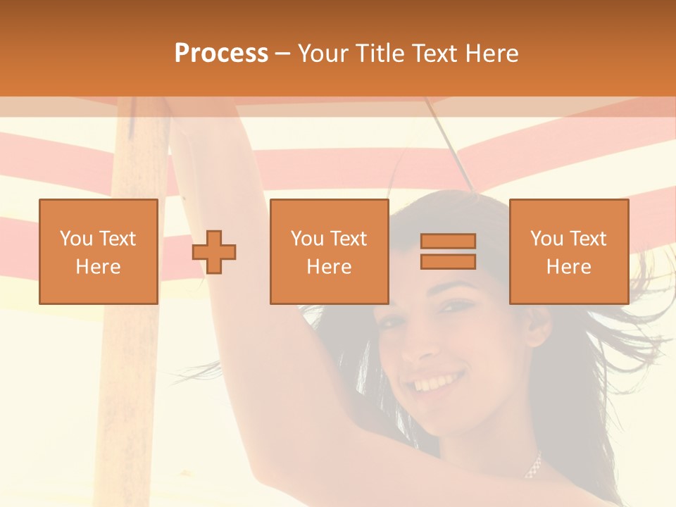 Girl Sun Woman PowerPoint Template