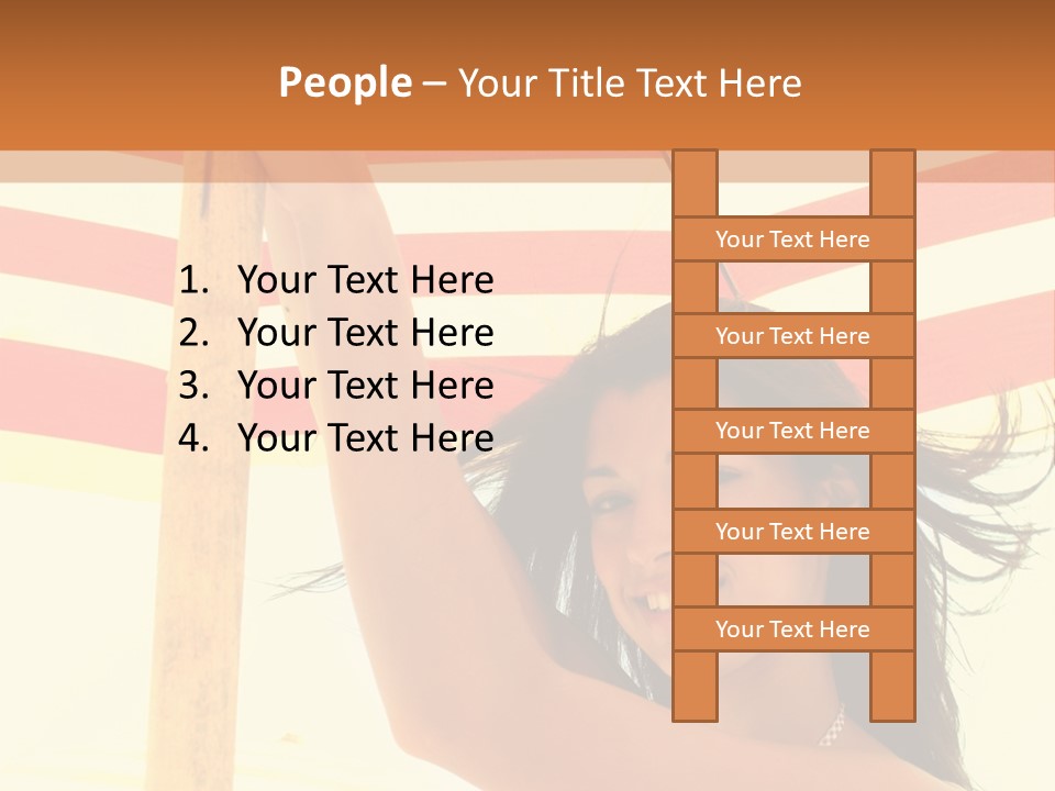 Girl Sun Woman PowerPoint Template