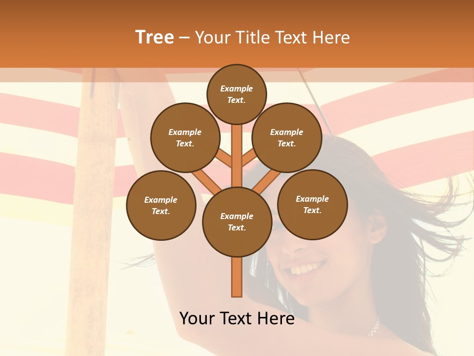 Girl Sun Woman PowerPoint Template