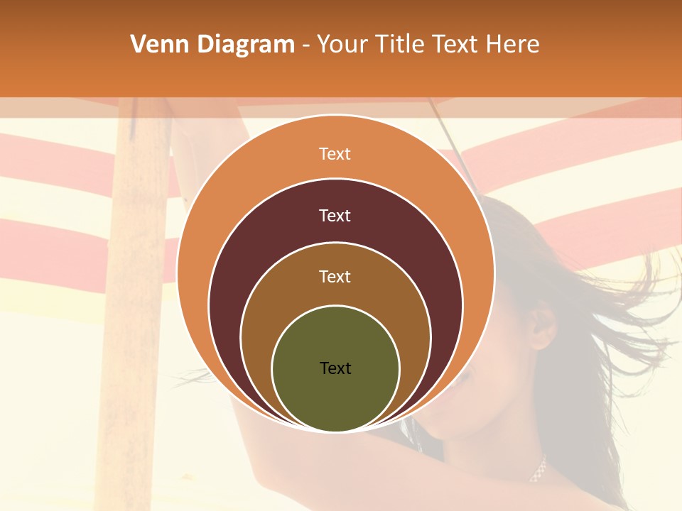 Girl Sun Woman PowerPoint Template