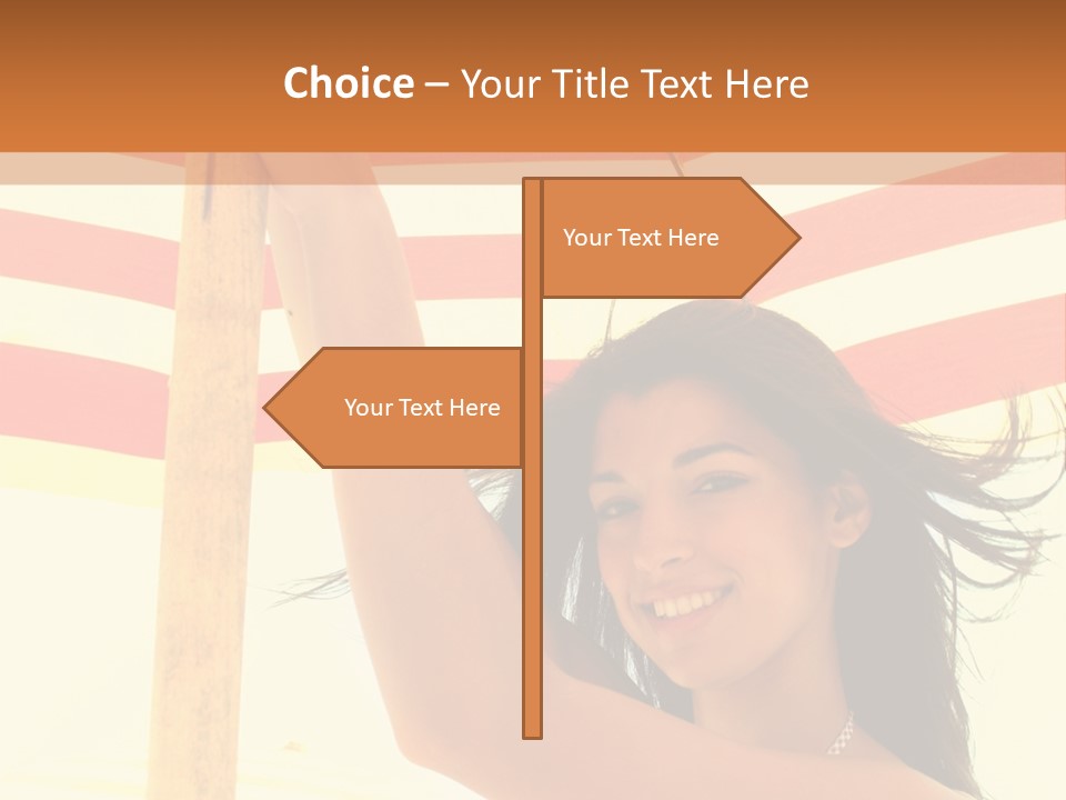 Girl Sun Woman PowerPoint Template